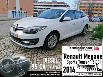 Renault Mégane 1.5 dCi Dynamique S com 195 553 km por 9 950 € Terminal Motor | Setúbal
