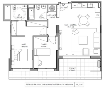 Apartamento T2 na Urbanização As Villas - 3 Fase