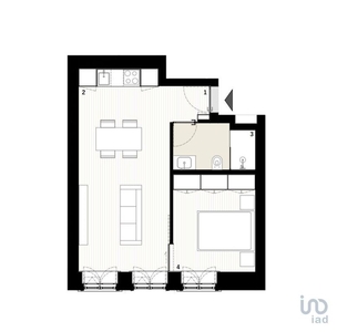 Apartamento T1 em Porto de 51,00 m2