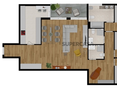 Apartamento T3 Triplex à venda em Pampilhosa