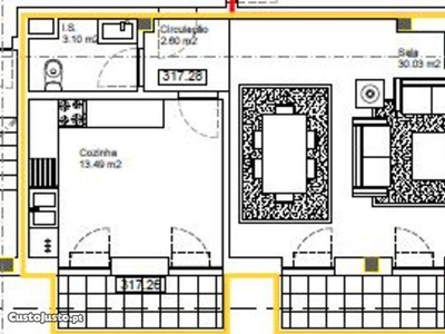 Apartamento - 189 m2 - T3