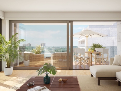 Apartamento T3 novo com varanda na margem Sul do rio Douro