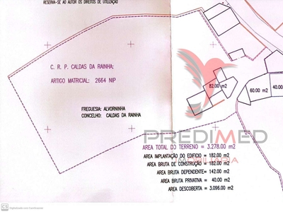 Quintinha com área total de 4108m2 - Alvorninha - Caldas da Rainha,