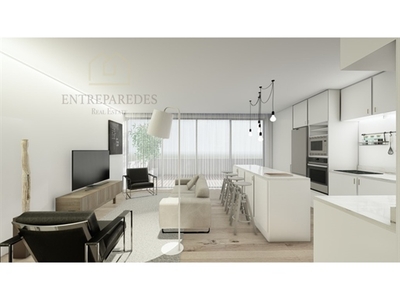 Comprar apartamento T3+1 com rooftop 139m2, garagem tripla e arrumos em São João da Madeira! Condomí