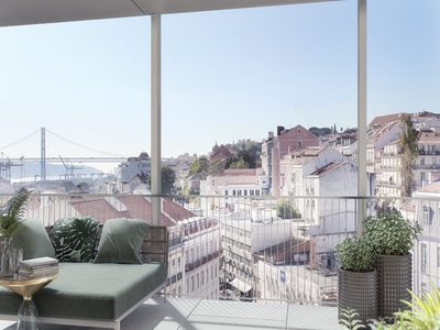 Apartamento T2 Duplex com 93 m² com varanda e terraço