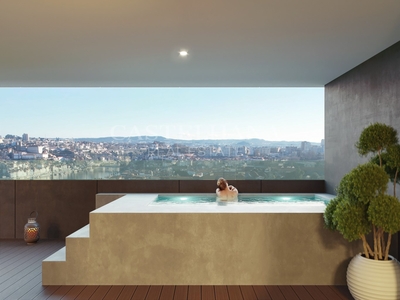 Apartamento T2 com varanda inserido mais recente condomínio a surgir nas encostas do Douro