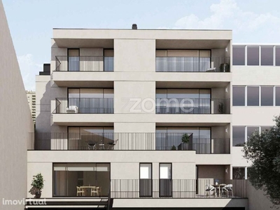 Apartamento novo T1 com 63m2 e um terraço de 7m2, Porto.