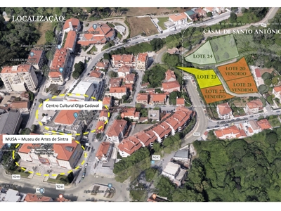 Terreno com PIP aprovado para moradia no centro vila de Sintra