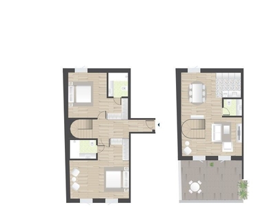 Apartamento T2 Duplex de LUXO - Vistas Rio - Cais de Gaia