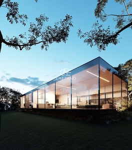 Glasshouse Minimalist Design House With 3 Bedrooms