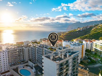 Apartamento T2 para Arrendamento, Piornais, Funchal - Vista Mar, Ginásio e Piscina