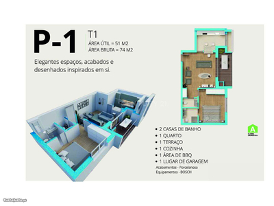 Apartamento T1 74m2