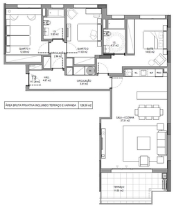 Apartamento T3 na Urbanização As Villas - 3 Fase