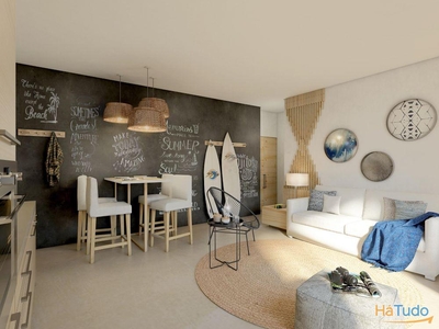 Apartamento T1 para venda em Condomínio Fechado com Piscina, na Nazaré