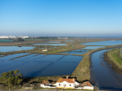 Terreno com 90,6ha, junto ao Rio Tejo, adequado à aquicultura, em Alcochete