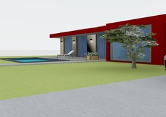 Moradia T3 térrea estilo moderna com varanda ,garagem,piscina e vistas boas numa localização sossegada perto Miranda do Corvo