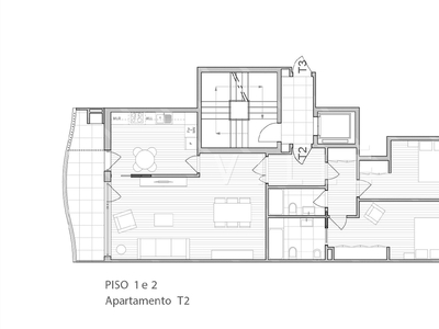 Apartamento T2 em Lisboa de 92,00 m2