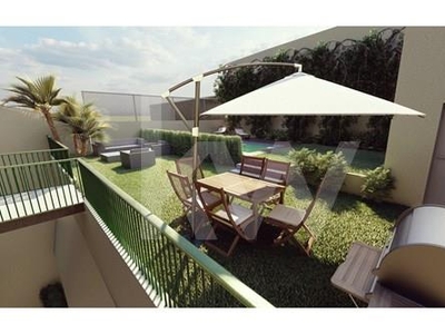 apartamento T2 em condomínio com jardim e piscina na Graça