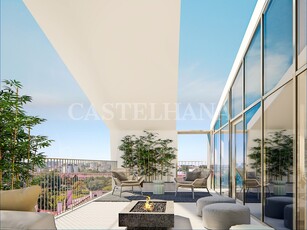 Apartamento T3 duplex com varanda inserido em novo empreendimento em Lisboa