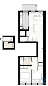 Apartamento T2 em Porto de 88,00 m2