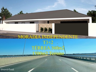 T3+2 Moradia Térrea Independente | 1500m2 Terreno
