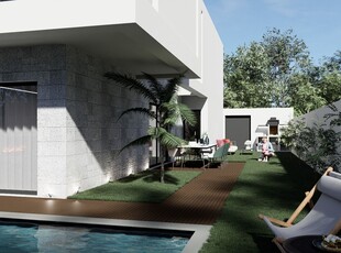 Terreno de 352m2 na Quinta do Desembargador, Almada, moradia isolada, piscina, projecto de arquitectura aprovado