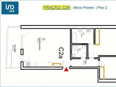 Apartamento T2 em Aveiro de 85,00 m2