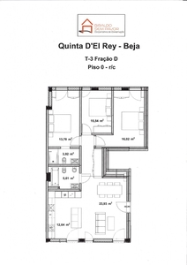 BEJA, Apartamento Novo em Construção, T3. Reserve já, este magnifico T3 disponível no Lote 4. Fração D. Apartamento de 106,41 m2, de área útil e 123,91m2